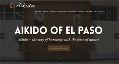 Desktop Screenshot of aikidoofelpaso.org